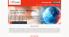 Desktop Screenshot of digitalseoindia.com